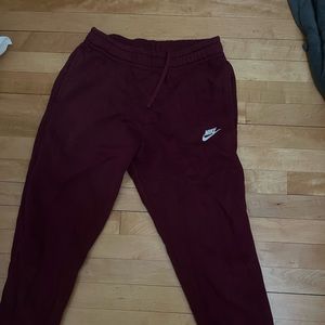 Maroon Nike Sweatpants